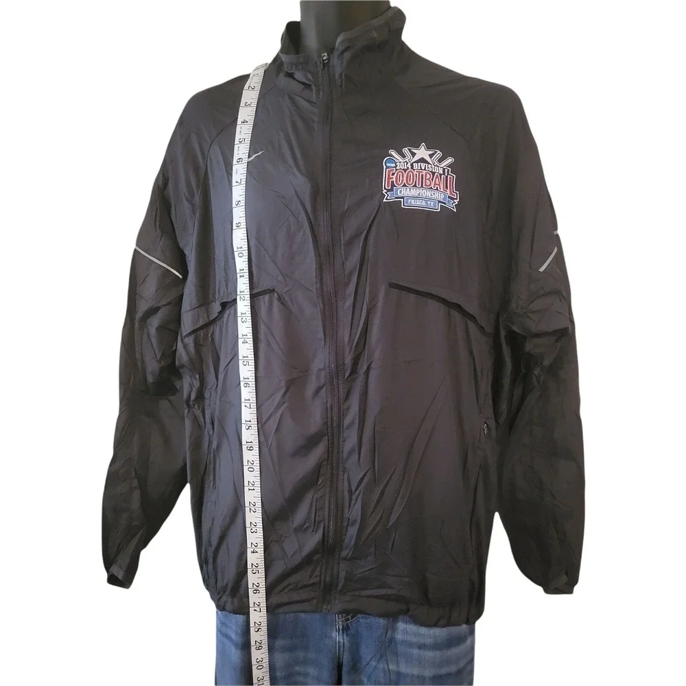 NCAA Nike Division I Football Championship Sz L Full Zip Windbreaker Jacket Men